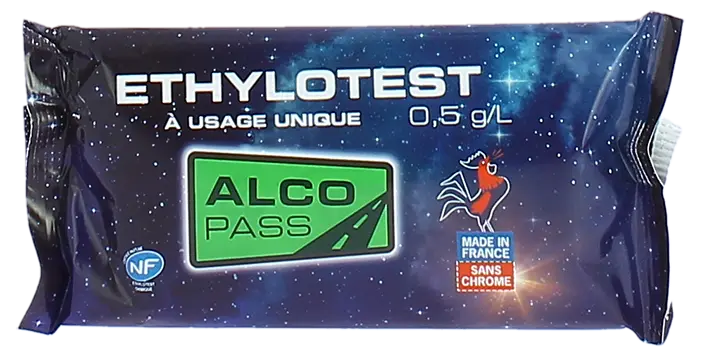 Ethylotest à usage unique 0,5g/l  - ALCOPASS - I24009102626
